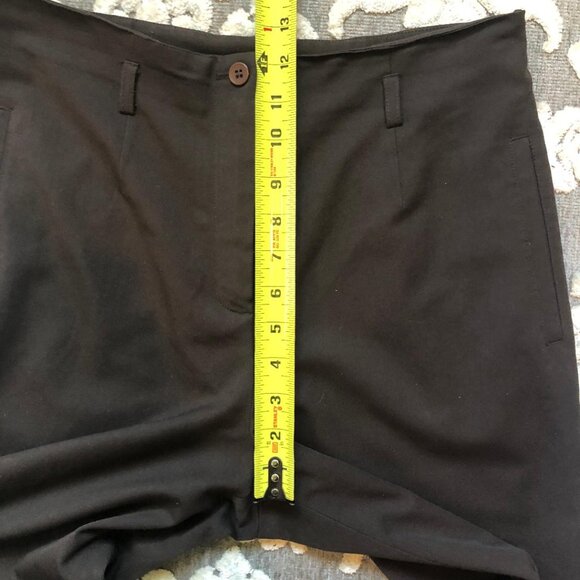 Jones New York Collection, Dark Brown, Hi-Rise, Wide Leg Dress Pants, Size 6 - Picture 8 of 11